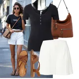 Old Money styl outfity se šortkami image