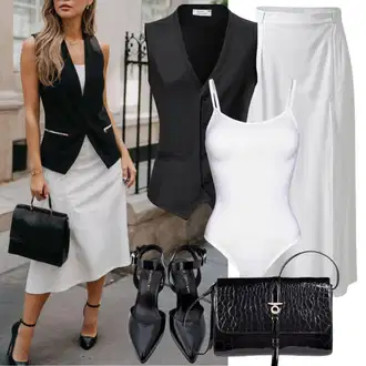 Outfit s Bílá/Krémová Maxi Sukně/Dlouhá Sukně/Sukně Pro Matriku/Vintage Sukně maxi/Zavinovací Sukně Topshop "Vintage Styl Léto"