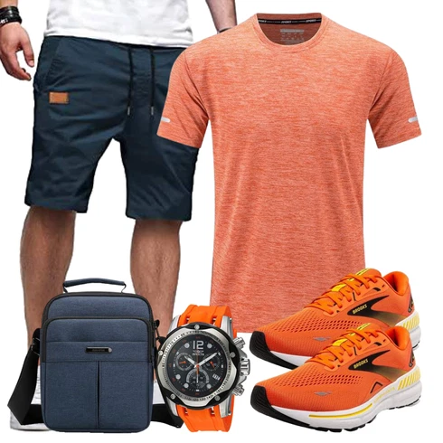 Boyfriend Dunkelblau/Hellblau Hemd Chino Shorts/Bermuda/Cargo Short/Kurze Hose/Musselin Shorts/Baggy Short JMIERR kombinierenLook: Boyfriend, Sportlich, Outdoor, Skater, Workwear, Maritim, Smart Casual, Casual, Unisex, Schön, Coole