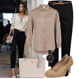 Outfit s Růžová/Zlatý Dámské chytré hodinky/Dárkový set hodinek/Řemínek pro hodinky/Nástroj pro hodinky/Řetízkové hodinky Daniel Wellington "Lehký outfit"