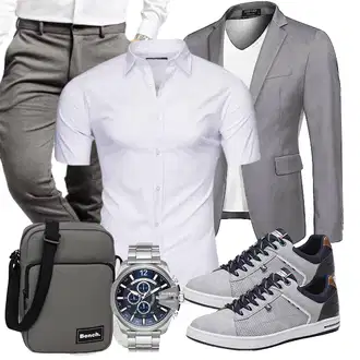 Hochzeitsgast Outfits Elegant mit Grau COOFANDY "Business Outfit"Look: Casual, Classic, Elegant, Moderne, Sportlich, Schick, Schön, Büro, Business, Empire