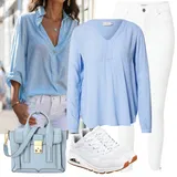 Bílé Only high waist džíny image