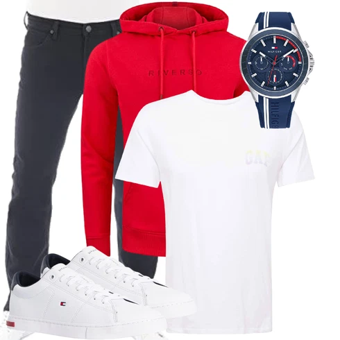 Weiß/Creme/Schwarz T-Shirt & Top/Kurzarm T-Shirt/Schlaf T-Shirt/Ausgefallenes T-shirt/Funktions T-Shirt/Print Shirt/T-Shirt Mit Print/Shirt/Laufschuhe für Männer/T-Shirt Training GAP kombinieren
