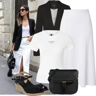 Outfit sa Crna/Tamnosiva Kožna Jakna za muškarce/Kožna Jakna za Muškarce/Kratki Sako/Casual Sako/Elegantni Sako/Sako od smokinga/Pamučni Sakoi/Kožna Jakna/Pleteni Sako/Sako Jakna/Sakoi za Bluzu/Boyfriend Sako VERO MODA "Lagana odjeća"