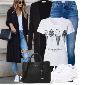 Air Max 90 Outfit sa Bijela/Krem Zumba cipela/gimnastička papuča/Tenisica za fitness/cipela za trčanje/Tenisica za tenis Nike Sportswear "Moderan outfit za slobodno vrijeme"