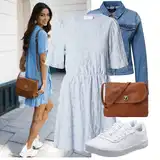 Outfity pro svatebního hosta s modrými šaty image