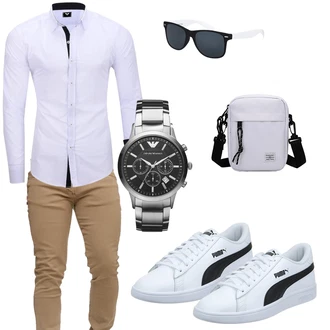 Outfit mit Grau Sneaker/Schuh Puma "Cool Outfit"