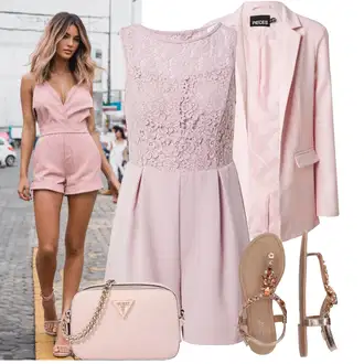 Outfit s Zlatý Letní Bota/Pletený Sandál/Sandál se třpytkami/Páskový Sandál/Sandál S T Páskem About You "Praktický vzhled"