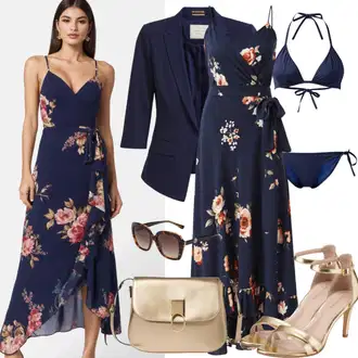 sviatočné Outfit sa Tamnoplava Carmen Haljina/Duga pletena haljina/Haljina S Otvorenim Ramenima/Duga Ljetna Haljina/Maksi Haljina/Jednobojna/Duga Haljina/Pamučna haljina/Asimetrična Haljina/Midi Haljina Trendyol "Festivalni ljetni izgled"Look: Boja, Elegantan, Chic, Premium, Preodjeven, tekuté, Boemski, Prevelik, Šik, Old Money, Francuske, Pomorski, sviatočné