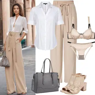 Outfity pro matriční úřad Nevěsta s Béžová Sada kalhotek podprsenky/Sada spodního prádla/Brazilské Kalhotky/Síťovaný body/Spodní kalhotky/Formující Kalhotky/Shapewear klouž/Tělo bez kostic/Body s Kosticí ow collection "Firemní vzhled"