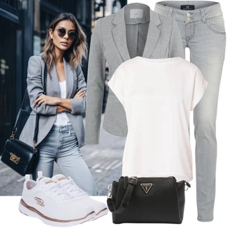 Flex Appeal 3.0 Outfit s Bílá/Zlatý Běžecká bota/Tréninková bota/Gymnastická bota/Tenisová bota/Bota na fitness/Běžecká bota Skechers "Nonšalantní look pro volný čas"