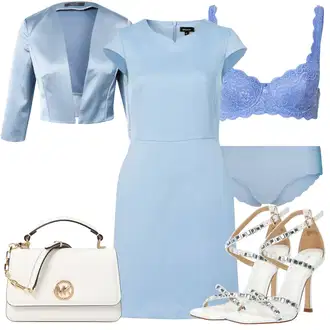 outfit mit Hlačke z visokim pasom Skiny "Jesenski outfit"