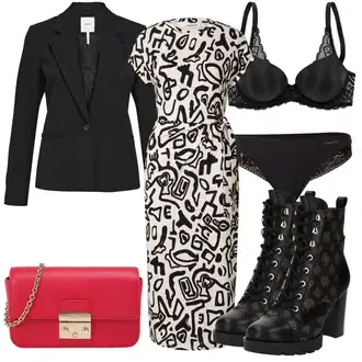 outfit mit Hlačke z visokim pasom Calvin Klein underwear "Jesenski outfit"