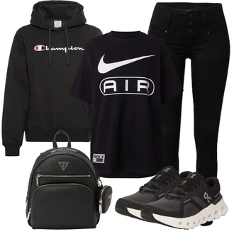 ONt-semibold'>Odra outfit mit Rdeča/Črna Tekaški čevelj/Fitnes copat/Gimnastični čevelj/Tekaški copat/Fitnes copat ON "Jesenska oblačila"Look: Bar, Odra, Matični urad, Koncert, Electro, Rave, Šola