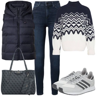 outfit mit Barbour "Jesenska oblačila"