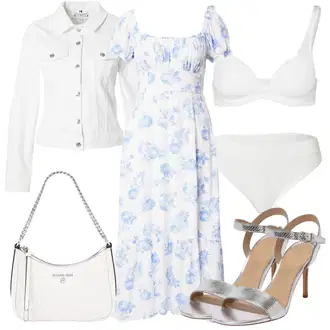 outfit mit Hlačke z visokim pasom ESPRIT "Jesenska oblačila"