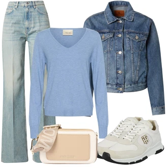 outfit mit Čevlj Superge z ježkom/Teddy superga/Superge Luknjasta/Superge z Bleščicami/Superge Z Bočno Zadrgo Tommy Hilfiger "Jesenski outfit"
