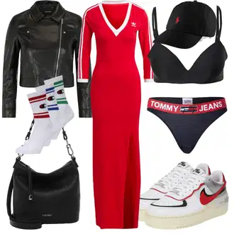 outfit mit Hlačke Tangica Tommy Hilfiger Underwear "Jesenski outfit"