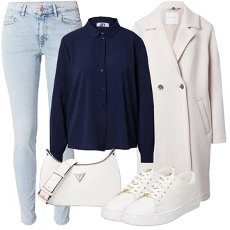 outfit mit Rjava/Škrlatna/Roza/Bež/Siva Lahki Plašč/Volneni Plašč/Dolg Plašč/Oversize Plašč/Volnen zimski Plašč/Midi Plašč/Plašč iz Kašmirja RINO & PELLE "Jesenski outfit"