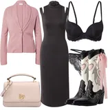 Jesenske Outfiti Pletena Obleka za dame image