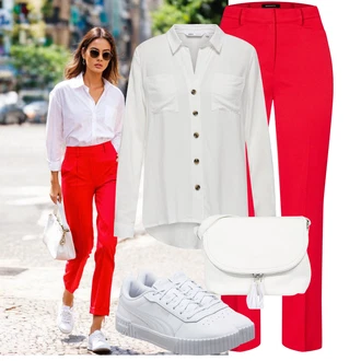 90-ich Skating Outfit sa Svjetloplava/Plava/Siva/Bijela Tanka Tenisica/Kožna Tenisica/Skate cipela/neformalna cipela/Ljetna Tenisica Puma "Moderan outfit za slobodno vrijeme"Look: 90-ich, Nerd, Steampunk, Sportski, Estetika, Skater, Hip Hop, S zakovicama, Skating, Aerobik, Tenis, Skate