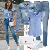 Denim outfits Na zvonec za dame image