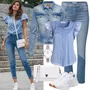 Summer outfits with jeans Z zadrgo za dame image