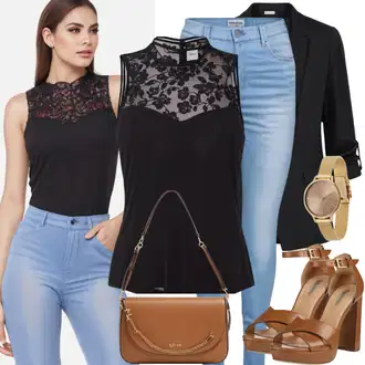 Outfity pro léto Pracovní oděvy s Černá Kožená bunda pro muže/Lidové Sako/Blejzrové Bund/Oversize Sako/Cargo Sako/Kožená bunda Twist & Tango "Letní oblečení"Look: Business, Francouzské, Moderní, Kancelář, Univerzitní, Pracovní oděvy