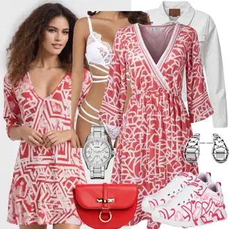 Outfity pro léto Pracovní oděvy s Bílá/Šedá/Krémová Uniformní Bund/Košilová bunda/Krátký Bund/Krátké Džínové Bundičky/Jarní bunda/Krátký Bund/Letní Bund Pieces "Letní Vzhled"Look: Pracovní oděvy, 90tá léta, Univerzitní, Skater, Kancelář