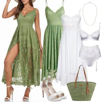 sviatočné Outfit sa Bijela/Krem Briddle Haljina/Haljina za Krizmu/Haljina s Prorezom/Haljina sa halterima/Haljina S Visokim Ovratnikom/Duga Haljina/Duga Ljetna Haljina/Maksi Haljina/Haljina za vjenčanje Trendyol, Zeleno Vintage Boho Haljina/Cvjetna Haljina/Haljina S Printom/Maksi Haljina/Boho Ljetna Haljina/Duga Ljetna Haljina/Elegantna Boho Haljina/Pamučna Haljina/Hipi haljina trend alaçatı stili "Lijep ljetni izgled"Look: GoGo, Poslovni, Elegantan, Old Money, Preodjeven, Romantičan, sviatočné, Rap, Stil, Hippie, Boho, Talijanski