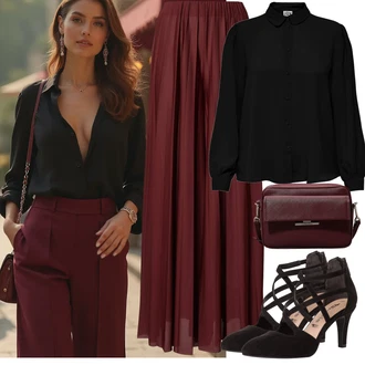 Vysoké Podpatky Outfit s Černá/Vínová/Bílá/Červená/Hnědá Tamaris "Letní vzhled pro módní ženy"
