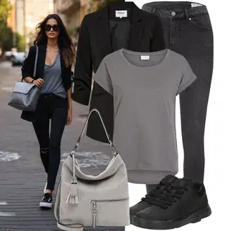 Outfit sa Crna Kargo Blejzer/Oversize Sako/Kožna Jakna za Muškarce/Kratki Sako/Dugi Sako/Sako od smokinga/Sako Jakna/Boyfriend Sako/Casual Sako/Sakoi za Bluzu/Kožna jakna za muškarce Only "Odličan look za slobodno vrijeme"