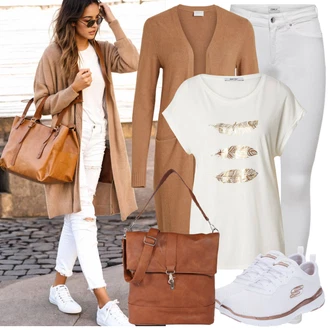 Flex Appeal 3.0 Outfit s Bílá/Zlatý Běžecká bota/Tréninková bota/Gymnastická bota/Tenisová bota/Bota na fitness/Běžecká bota Skechers "Nonšalantní look pro volný čas"