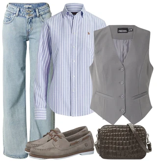 outfit mit Temno rjava/Temno zelena/Siva/Rjava/Temno siva Torba za čez ramo/Men's Bags/Vrečka za prenašanje/Torbica za čez ramo/Torba za čez ramo/Mini torbica/Napihnjena torba/Satchel torba Liebeskind Berlin "Obleka za jesen"