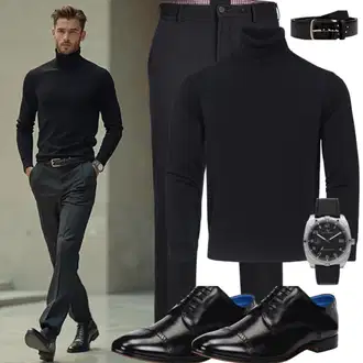 Old Money Style "Old Money Schwarz Looks"