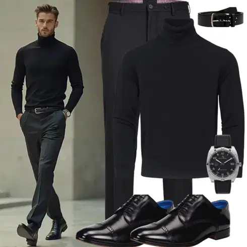 Schwarz SchnürSchuh/Oxford Schuh/Business-Schuh/Schnürer/LederSchuh Ecco kombinieren