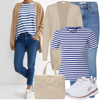 Flex Appeal 3.0 Outfit s Bílá/Zlatý Běžecká bota/Tréninková bota/Gymnastická bota/Tenisová bota/Bota na fitness/Běžecká bota Skechers "Cool outfity na volný čas"