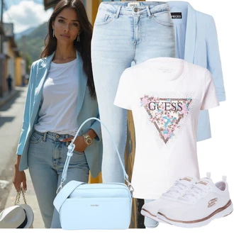 Flex Appeal 3.0 Outfit s Bílá/Zlatý Běžecká bota/Tréninková bota/Gymnastická bota/Tenisová bota/Bota na fitness/Běžecká bota Skechers "Outfit na podzim"