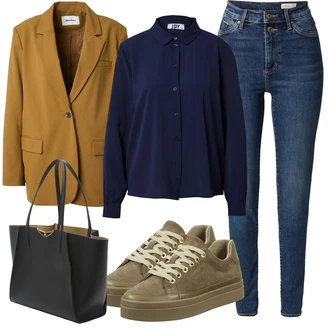 outfit mit Črna Bluza JdY "Popolna za jesen"