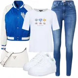 Modra Superga outfiti za dame image