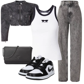 Style Outfits mit Črna/Bela Superge Nizka/Skate Obutev/Ozka superga Jordan "Popolna za jesen"