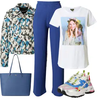 Kamuflaža outfit mit Lahka Jakna IRO "poletna obleka"