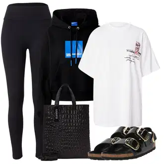outfit mit Birkenstock "poletna obleka"