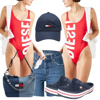 outfit mit Diesel "poletna obleka"