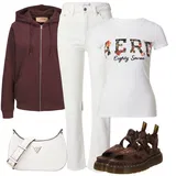 Tiskane majice outfiti za dame image