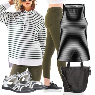 outfit mit Raztegljiva Hlača/Treggings/Skinny Hlače/Baumwoll Pajkica/Push up Hlača/Jeggings bİkelİfe "poletna obleka"