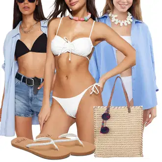 outfit mit Modra/Svetlo Modra Majica Denim Kratke hlače/Kratke hlače z visokim pasom/Baggy Kratke hlače/Paperbag-Kratke hlače/Lanene Kratke hlače Trendyol "poletna obleka"