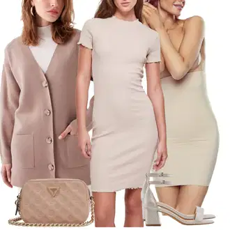 Poletne Outfiti Gost na poroki mit Obleka iz jerseya/Dolga pletena obleka/Oprijeta obleka/Oprijeta obleka/Ozka obleka/Obleka ravnega kroja/Majica Obleka Urban Classics, Sandal z blok peto/Sandala/Sandala s peto/Čevelj s trakom/Poletni Čevelj Aldo "poletna obleka"