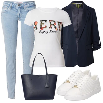 outfit mit Bela Teddy Superga/Usnjene superge/Superge Nizka/Ozka Superga/Superge Luknjasta/Superge Z Bočno Zadrgo/Poletne superge MICHAEL Michael Kors "Poletni outfit"