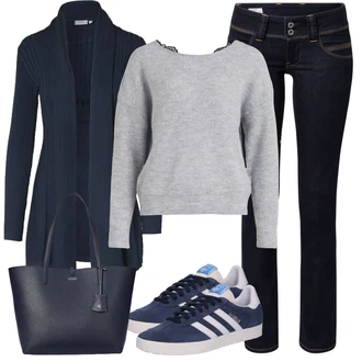 outfit mit Modra/Svetlo modra/Temno modra/Siva Superga Superge Nizka/Ozka Superga/Vintage Superga Adidas Originals "Poletni outfit"